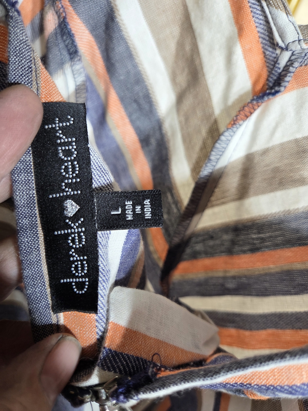 Derek Heart Striped Multi-Color Sleeveless Jumpsuit - Picture 5 of 5